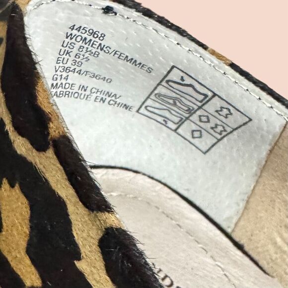 Lands End Leopard Minnie Calf Hair Pumps / SZ: 8.5 / NWT - Picture 6 of 10